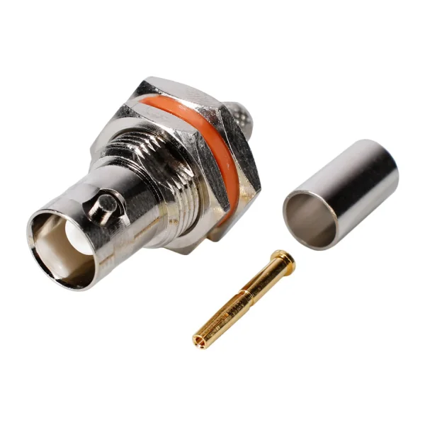 BNC59-Crimpeinbaubuchse, 75 Ohm