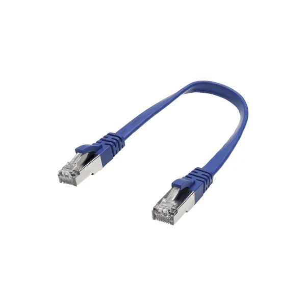 CAT.7/BASIC RJ45<>RJ45 Flachk. bl 2,00m