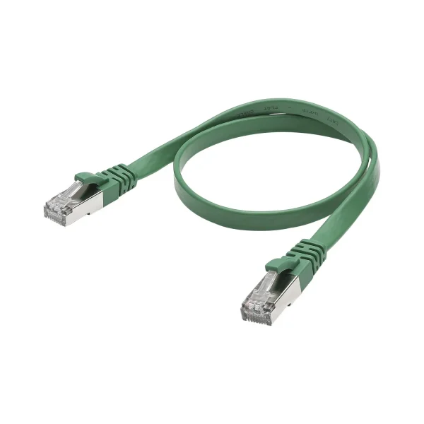 CAT.7/BASIC RJ45<>RJ45 Flachk. gn 2,00m