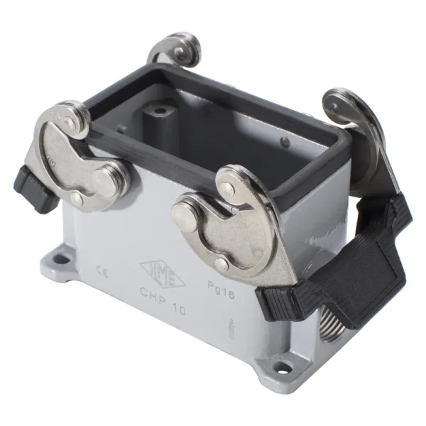 Sockelgehäuse mit 2 Verriegelungsbügeln