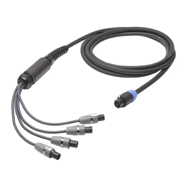L/S Spleisskabel, schwarz, 10,00m