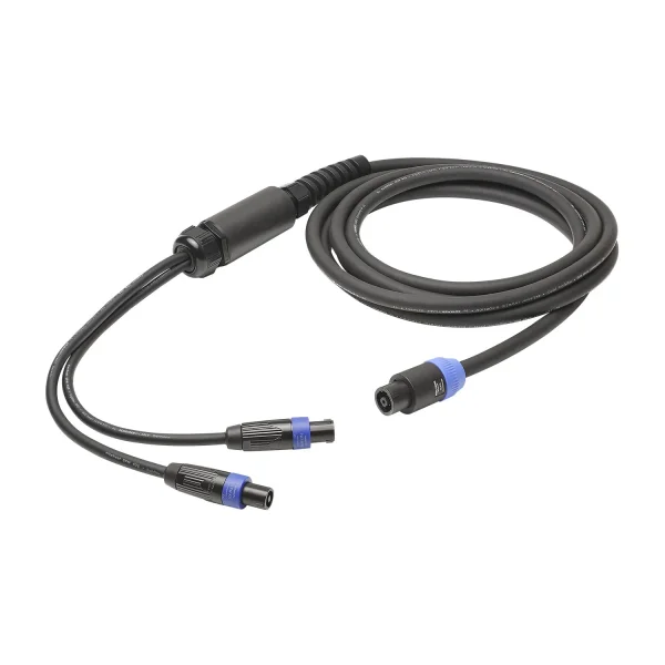 L/S Spleisskabel, schwarz, 10,00m