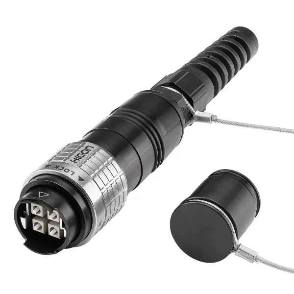 LWL 4-fach-LC Kabelstecker + Schutzkappe