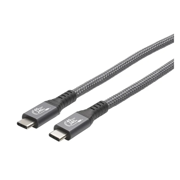 USB 4, Gen 3x2 male C <> male C, 2,0m