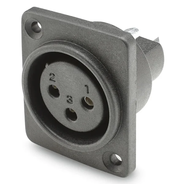 HICON-XLR Einbau MARLIN 3pol female sw