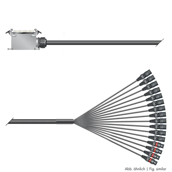 PC Isopod 2x0,22qmm,  2,00m, Spleisskabe