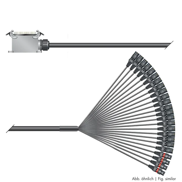 PC Isopod 2x0,22qmm,  3,00m, Spleisskabe