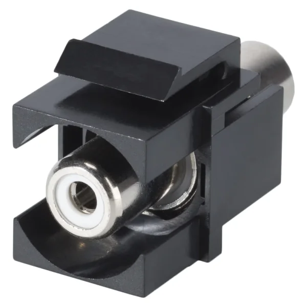 Keystone Einbauverb. RCA fem<>fem sw
