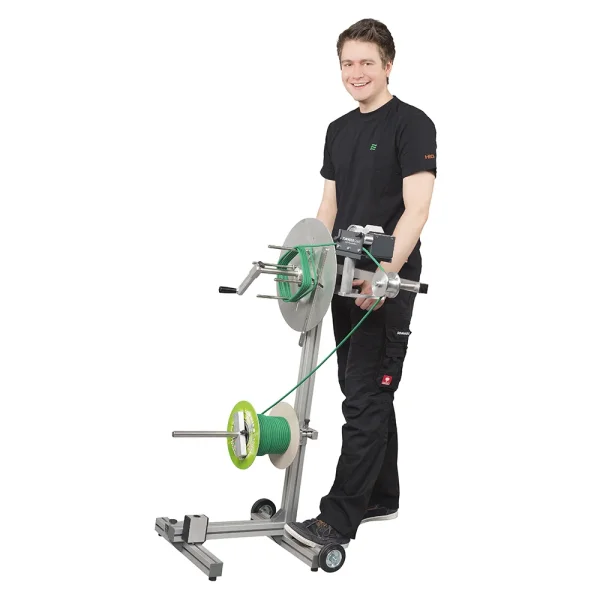 mobiler Kabelab- und Umspulhandwagen