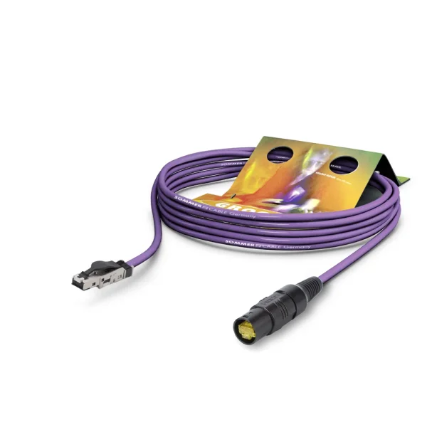 Netzwerkkabel CAT7 PUR, violett, 10,00m
