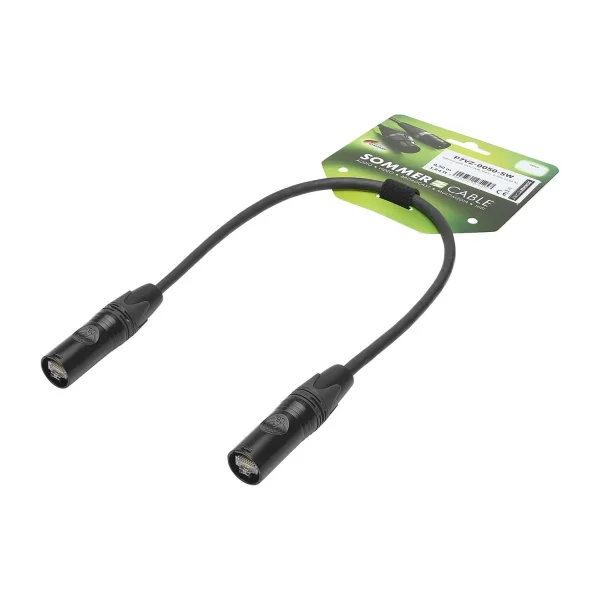 Netzwerkkabel CAT7 PUR, schwarz,  0,50m