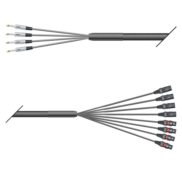 Multicorekabel Quantum, schwarz,  2,00m