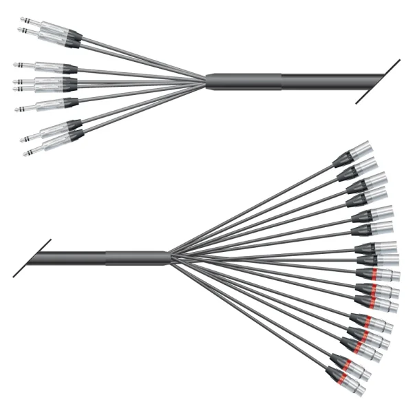 Multicorekabel Quantum, schwarz,  6,00m