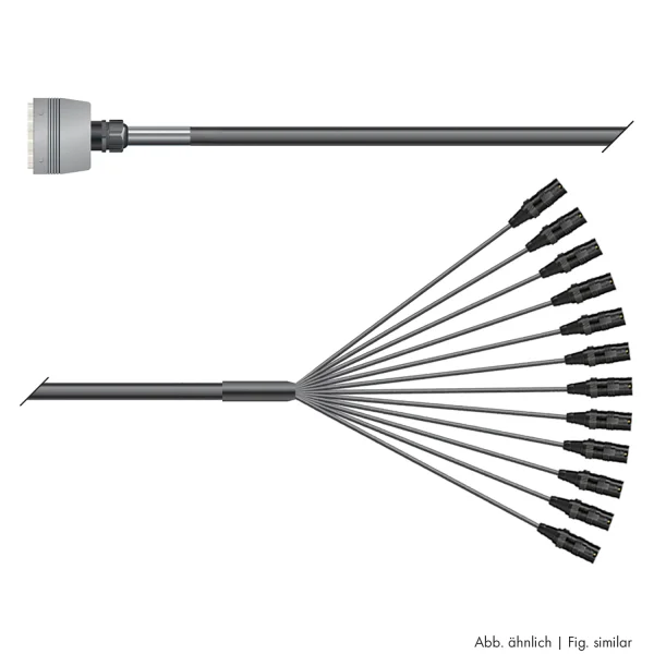 Multicorekabel Quantum, schwarz, 10,00m