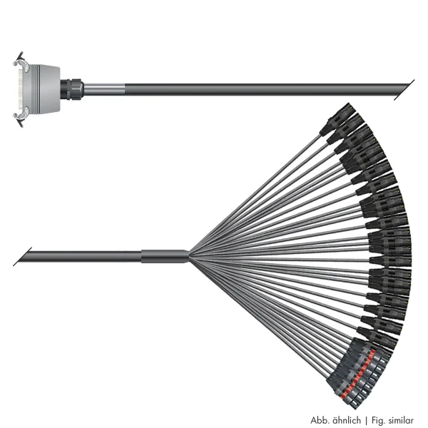 Multicorekabel Quantum, schwarz,  6,00m