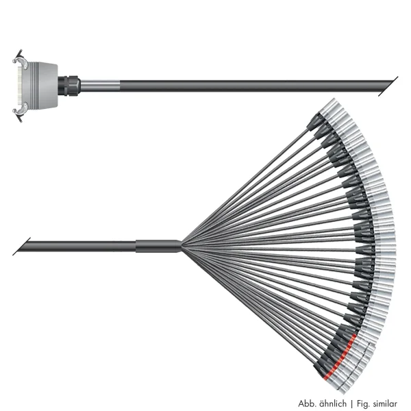 Multicorekabel Quantum, schwarz,  3,00m