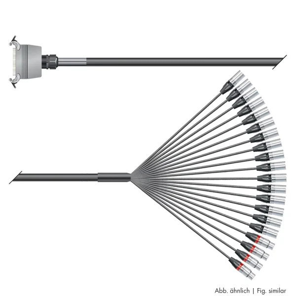 Multicorekabel Quantum, schwarz, 10,00m