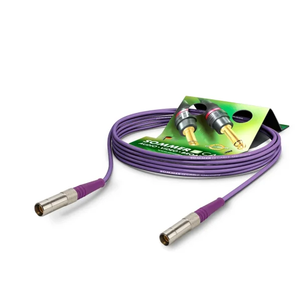 Koaxkabel Slimline, violett,  1,20m