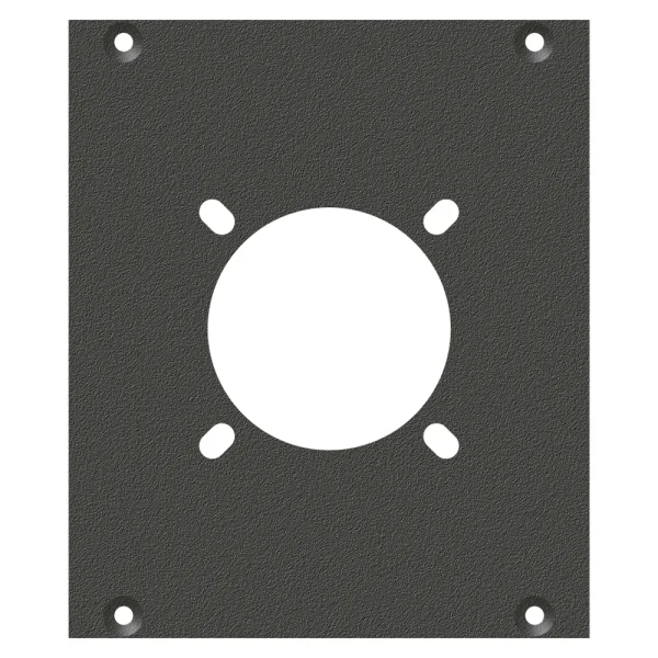 SYSBOXX-Frontblech 2HE 2BE 1xNL4/8MPR,