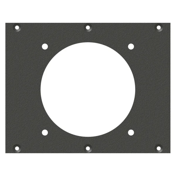 SYSBOXX-Frontblech 2HE 3BE 1xLK85-pol/
