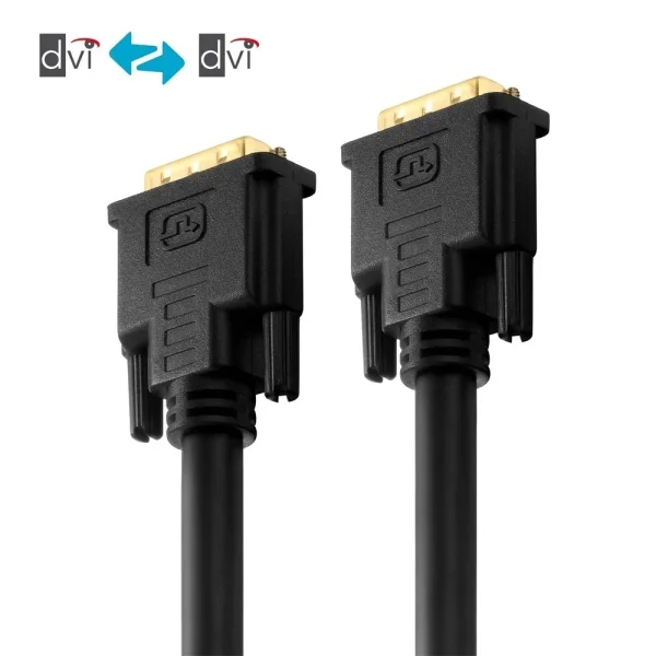 Zertifiziertes 2K DVI-Kabel - schwarz, 20.0m