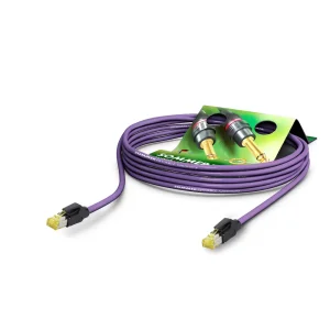 Netzwerkkabel CAT7 PUR, violett,  1,00m