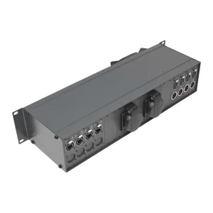 SYSBOXX 19", 2HE, 2TE, LAN/POWER-Box OUT