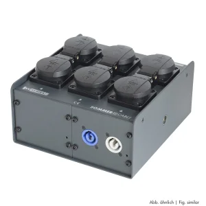 Schukoverteiler 6fach, powerCON