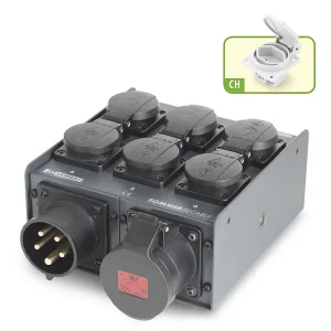 Schukoverteiler 6fach, CEE5 16A